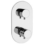 Remer NT93US Built-in Thermostatic 3-Way Shower Diverter, Rough-In Valve Included